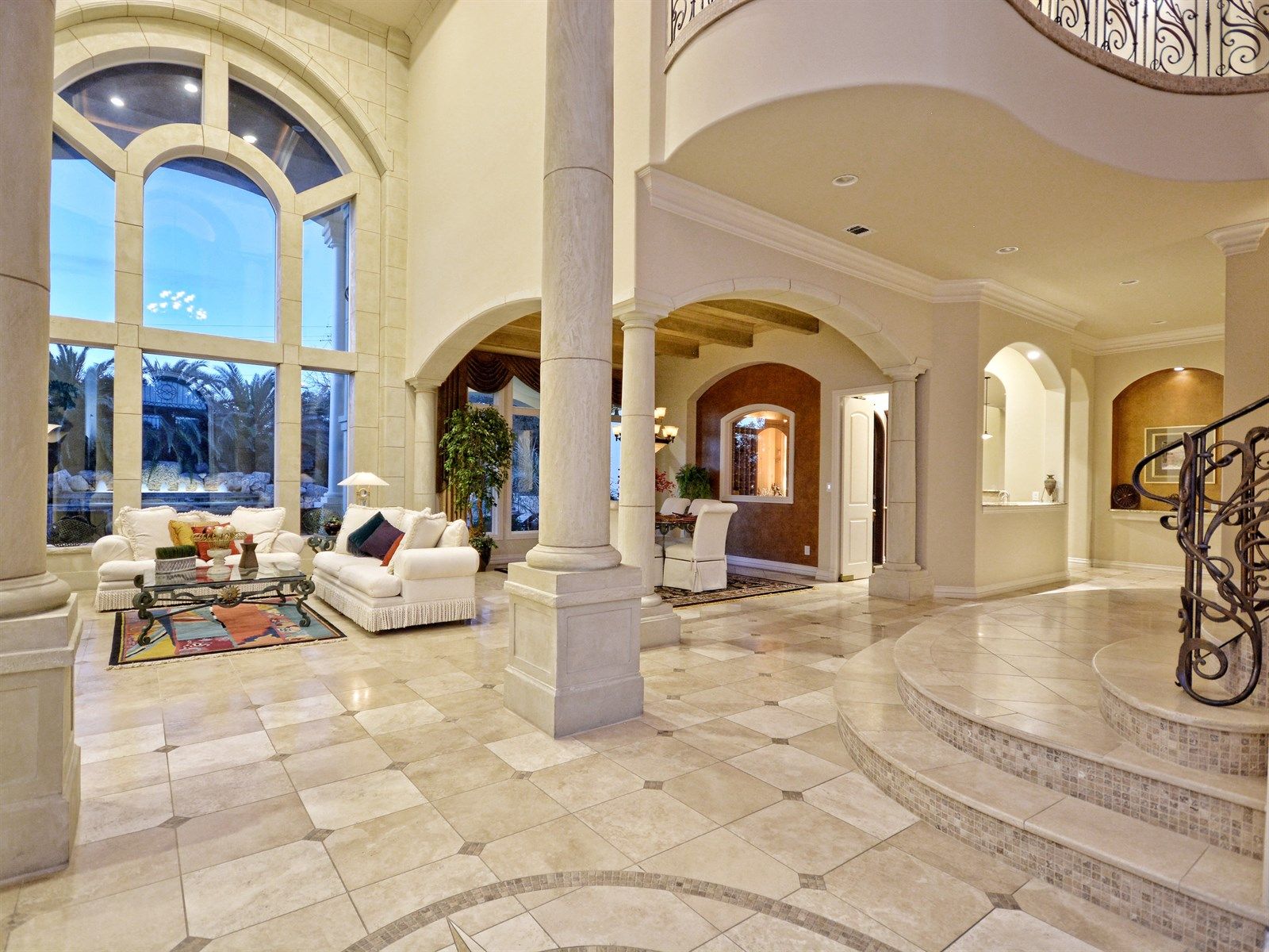 Foyer into the living room