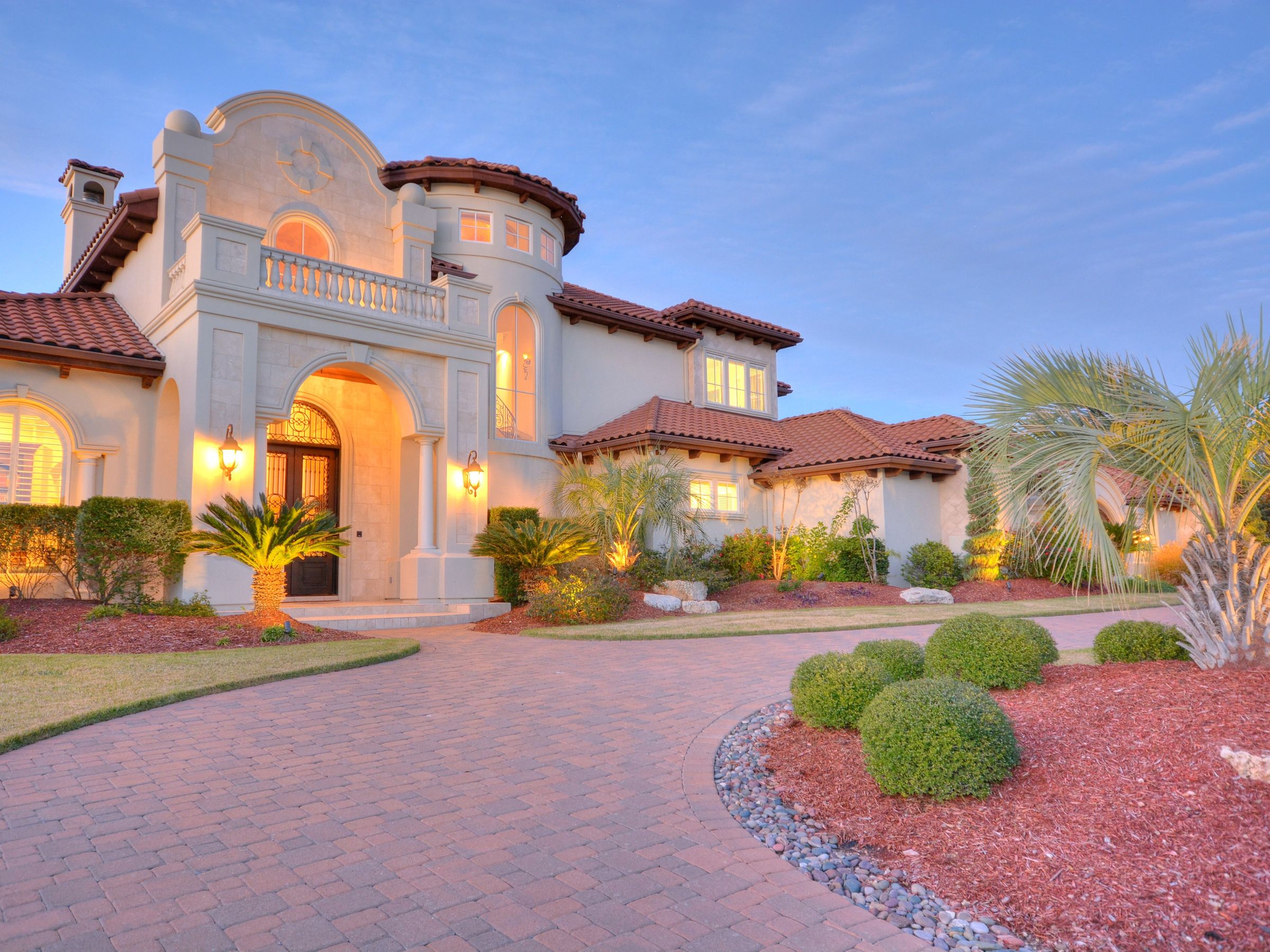 Front entry twilight